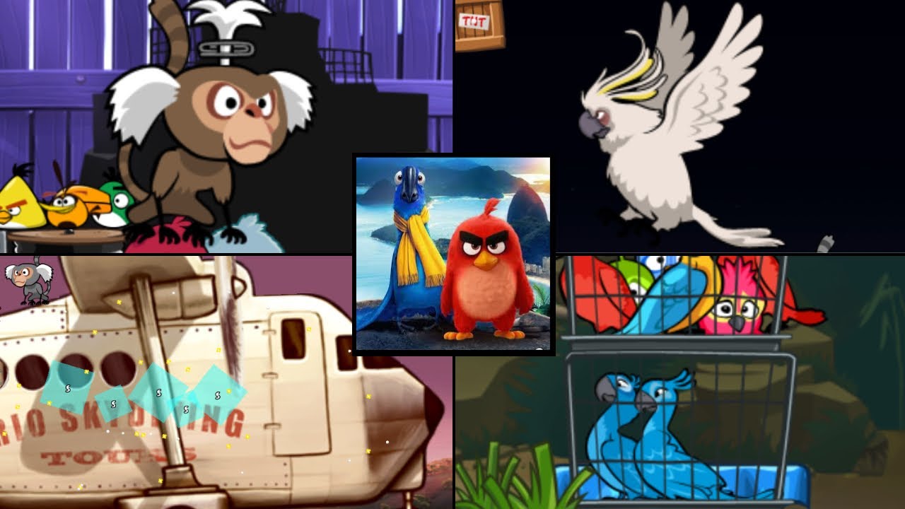 Angry Birds Rio Sprites Changed (V2) - All Bosses (Luta dos Bosses) 1080P 60 FPS