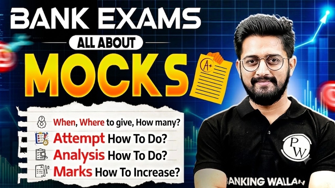 Bank Exams 2026 | How to Attempt Mocks? Strategy, Analysis & Score Improvement | by Sachin Sir