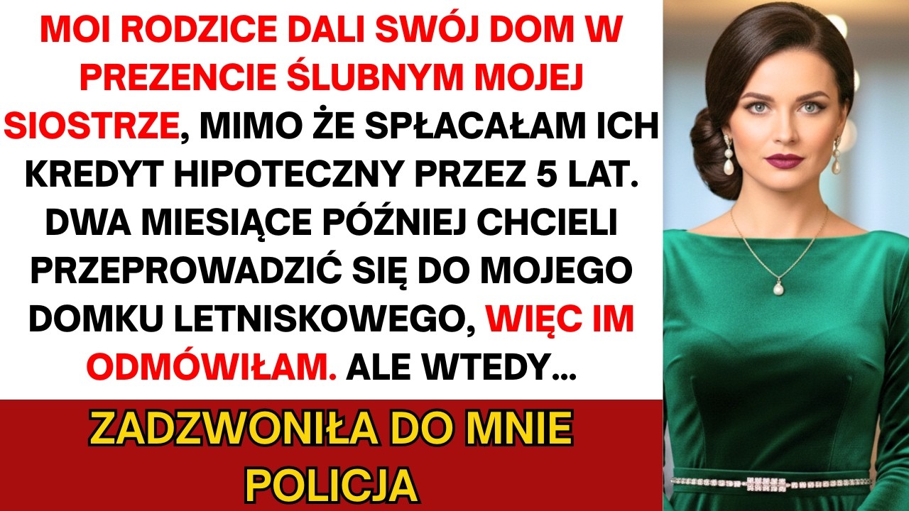 Rodzice dali dom siostrze jako prezent ślubny, mimo że to ja spłacałam ich...