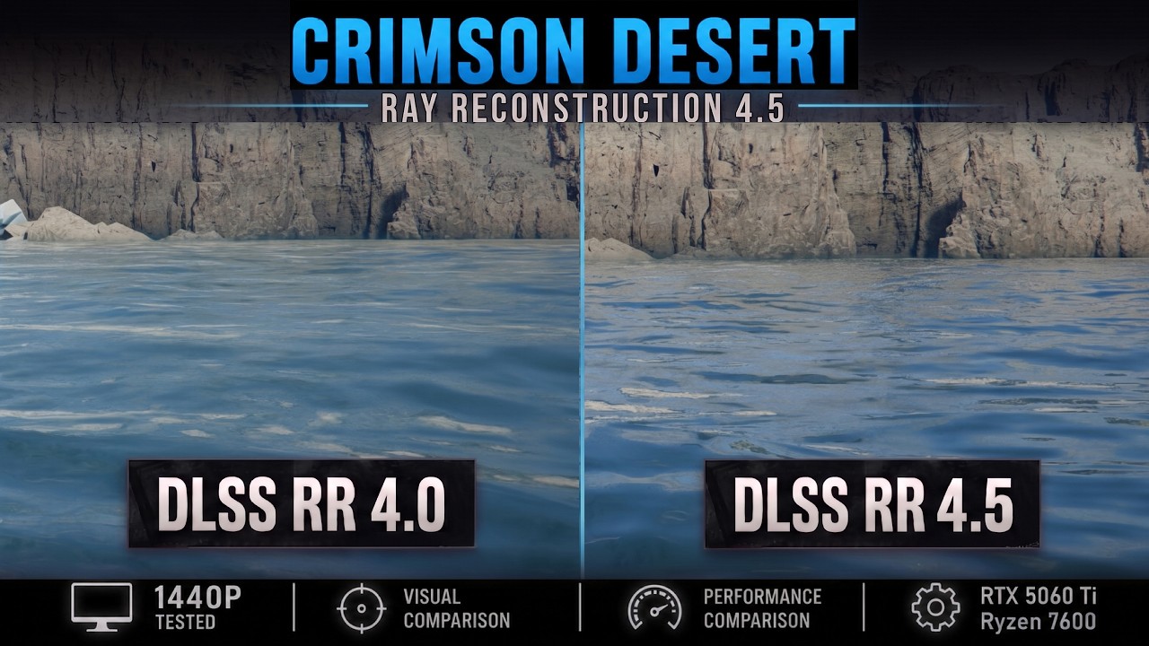 DLSS 4.5 Ray Reconstruction - Crimson Desert - DLSS RR 4 vs RR 4.5 - 1440p