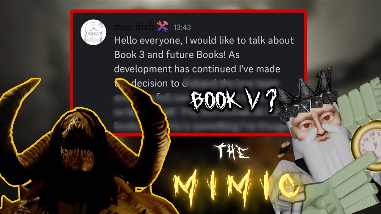 The BIGGEST Mimic Announcement Yet.... Roblox The Mimic