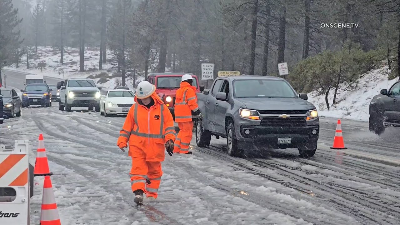 Storm Brings Heavy Snowfall to San Bernardino Mountains