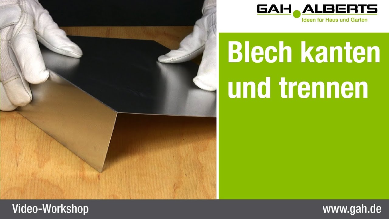 GAH-Alberts: Alublech einfach trennen und abkanten