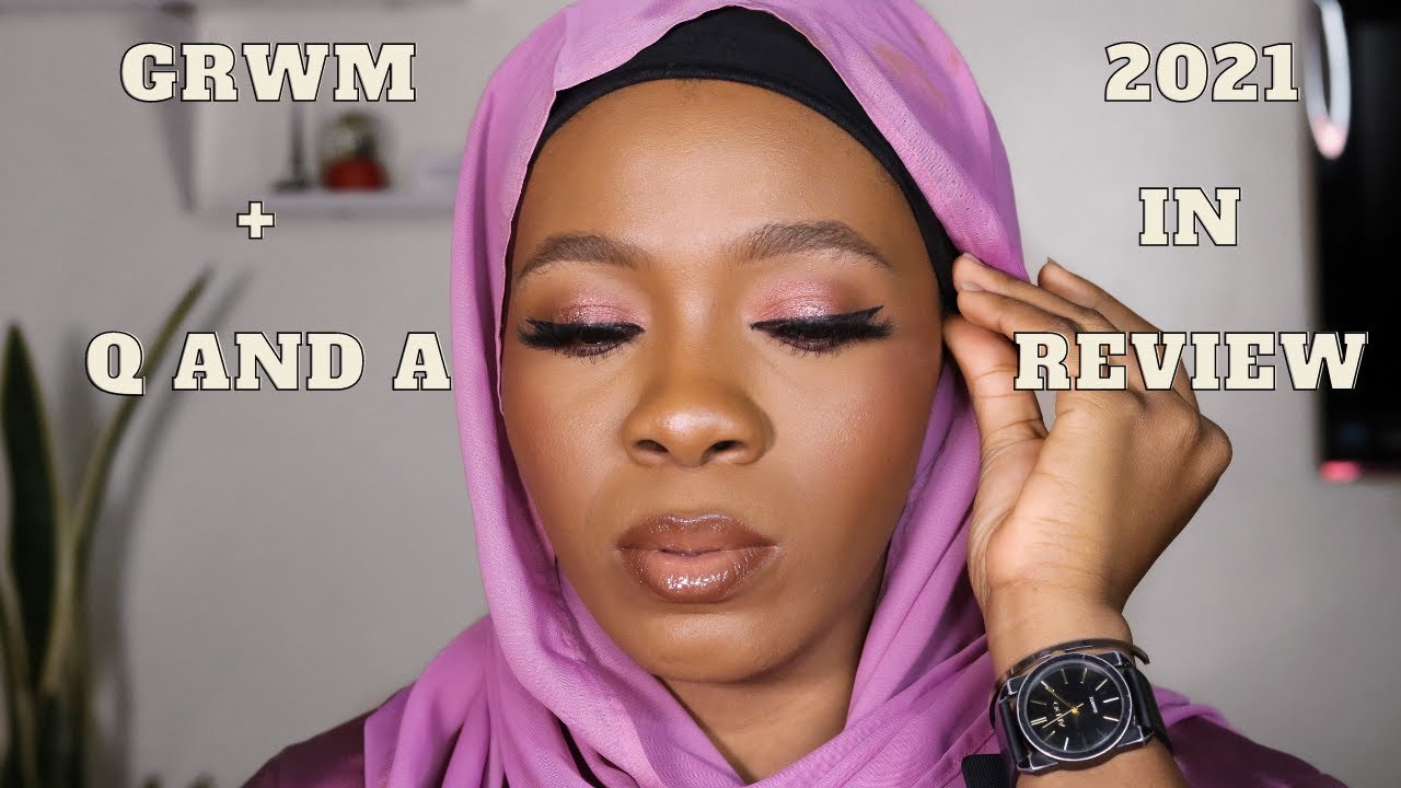LONG TIME NO MAKEUP TUTORIAL, GRWM WHILE I ANSWER RANDOM QUESTIONS | AMINA DANJUMA