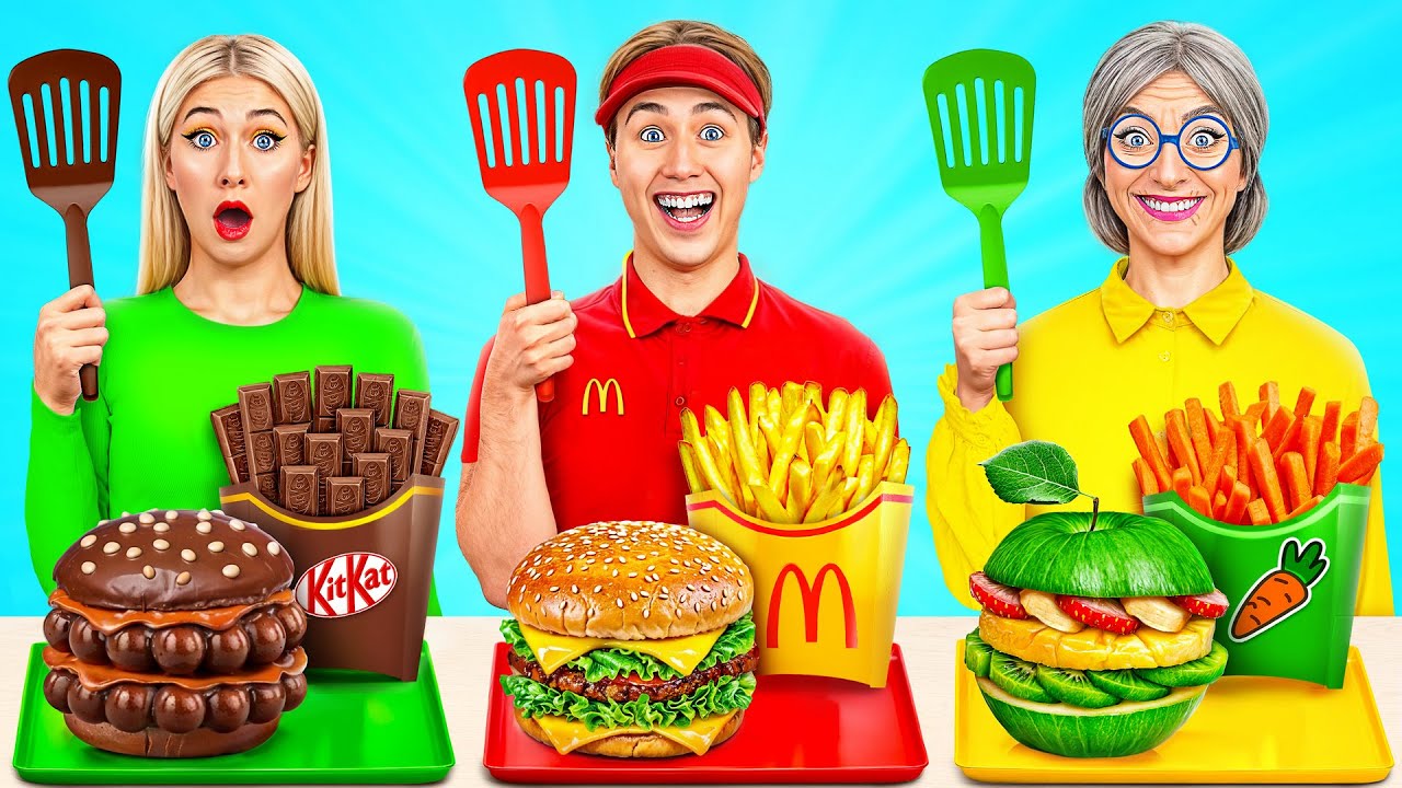 שף מקדונלדס נגד סבתא אתגר בישול Multi DO Smile