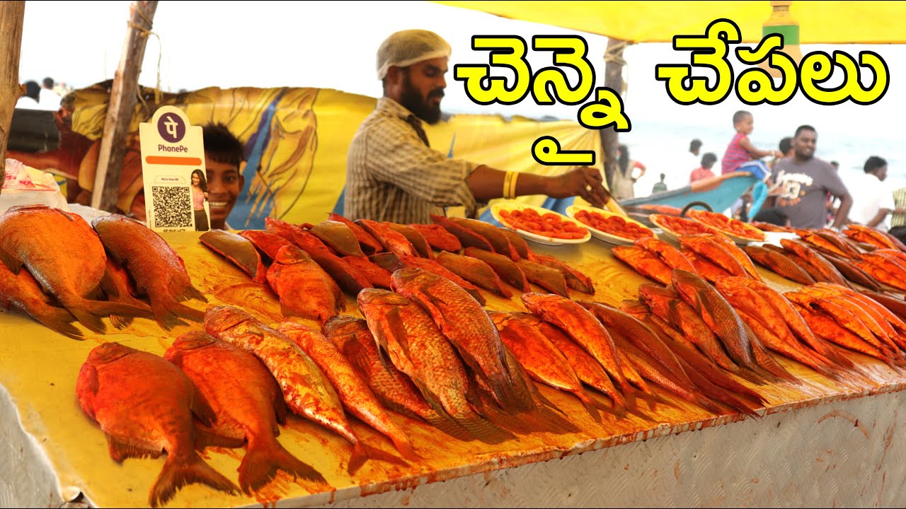 Amazing Fish Fry | Marina Beach | Chennai Foodtour | Indian Streetfood | Foodcrafts