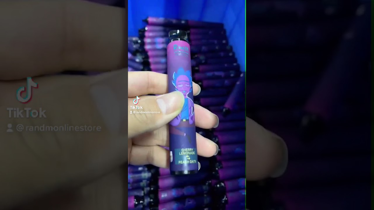 R&M 2in1 Switch 2400 Puffs Rick and Morty design disposable vape pod device.