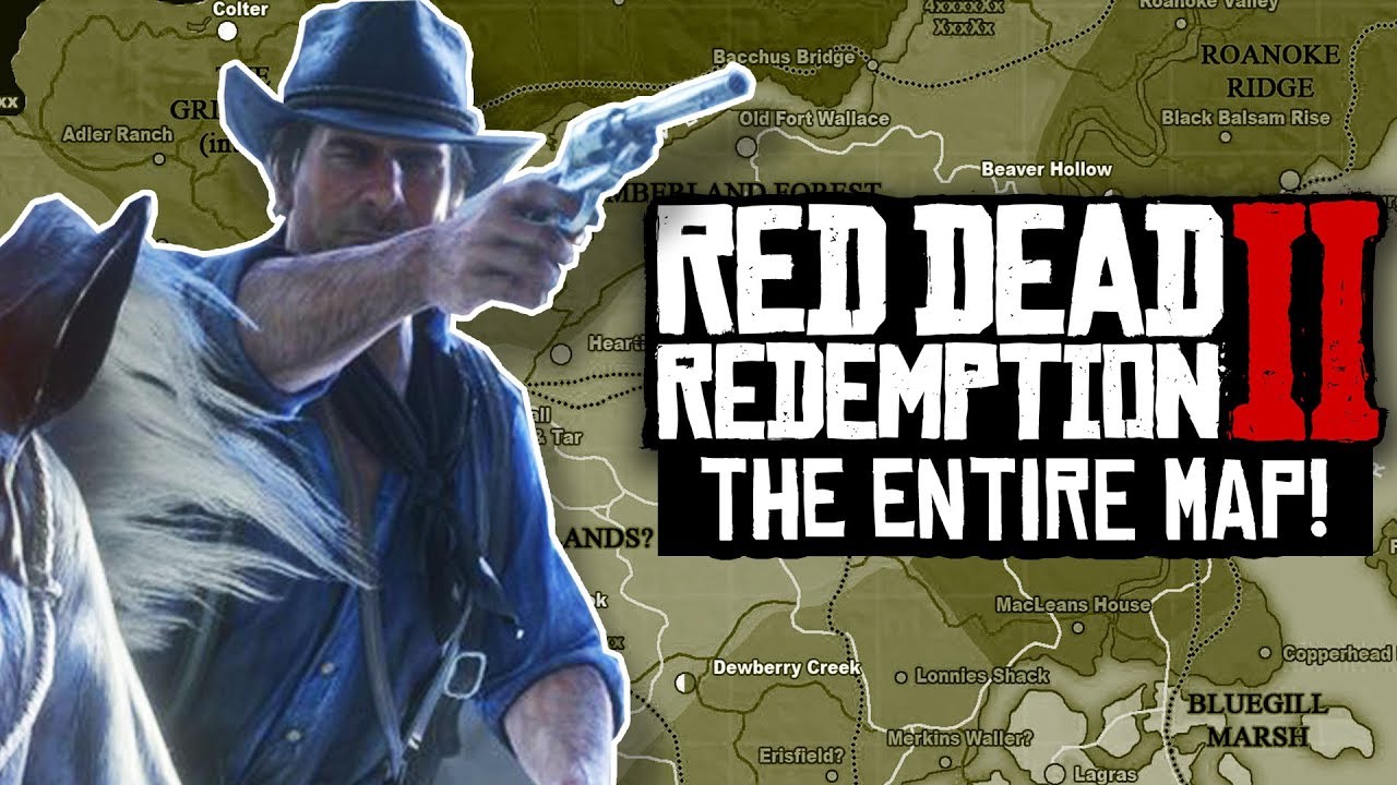 Red Dead Redemption 2 - MEGA MAP DETAILS, BREAKDOWN & LOCATIONS!