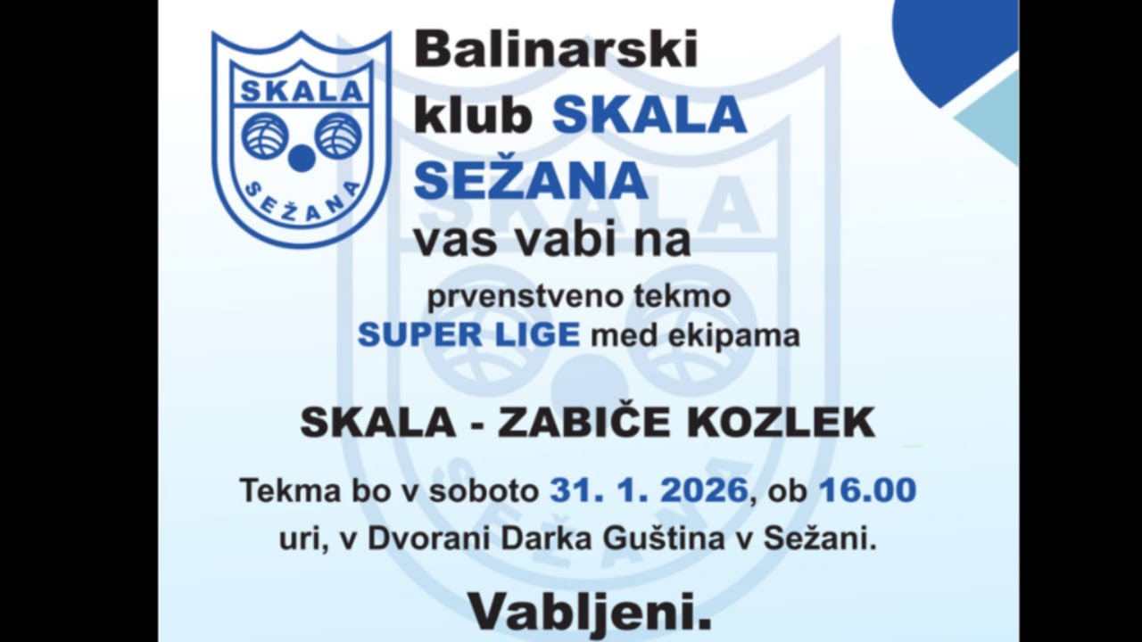 SKALA SEŽANA - ZABIČE KOZLEK