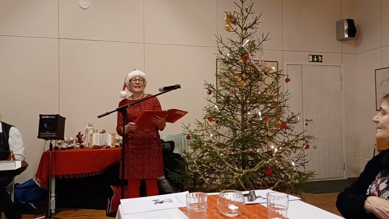 Pikkujoulut 11.12.2022 Heljä Rahikkalan runoesitys