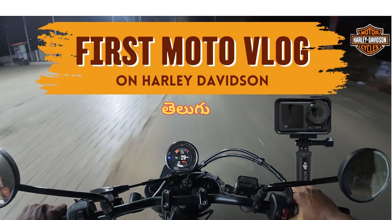 నా First MotoVlog on Harley Davidson X440 | తెలుగు|  DJI OSMO Action 4 | Teja’s Vault