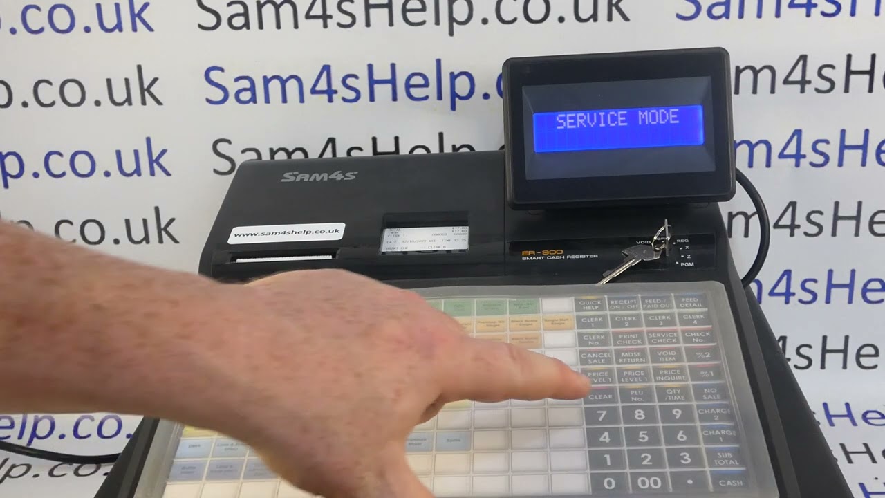 How To Program Extra Clerk Cashier Buttons Sam4S ER900 / ER920 / ER940 Cash Registers