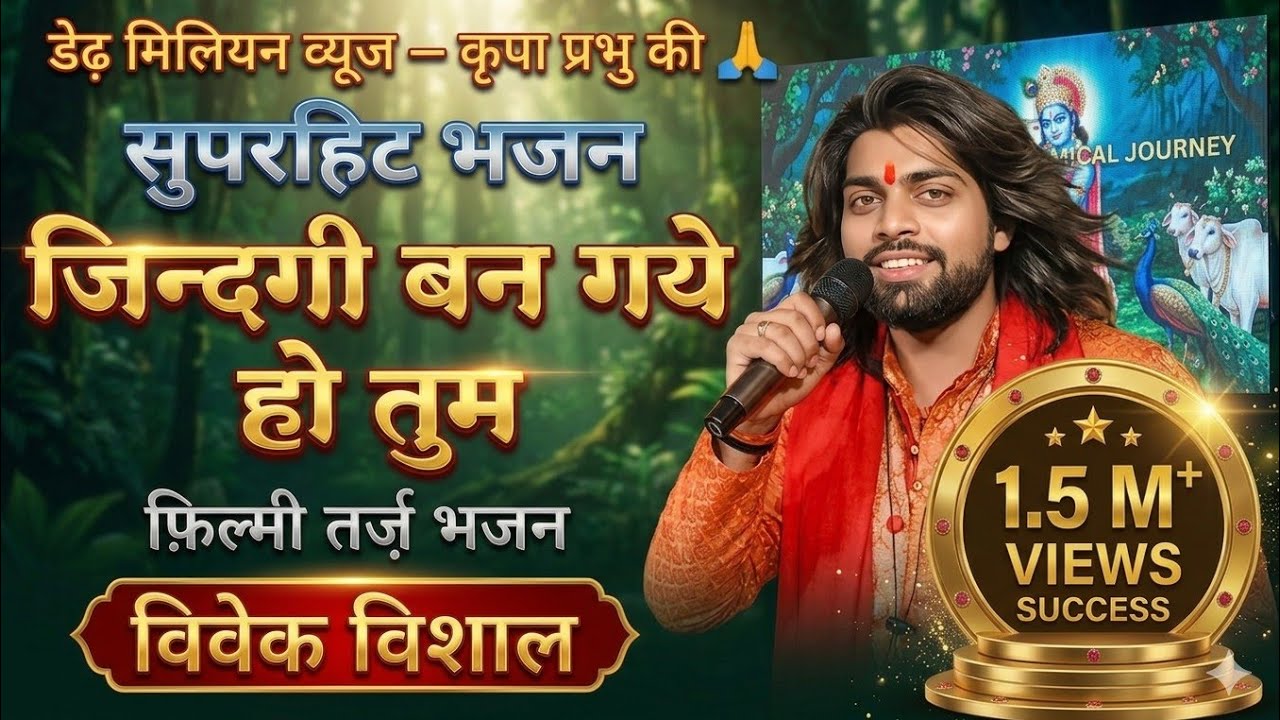 जिंदगी बन गए हो तुम । भजन । मै हु दास प्रभु तेरे चरणों का । विवेक विशाल । Hindi bhajan । Bhakti