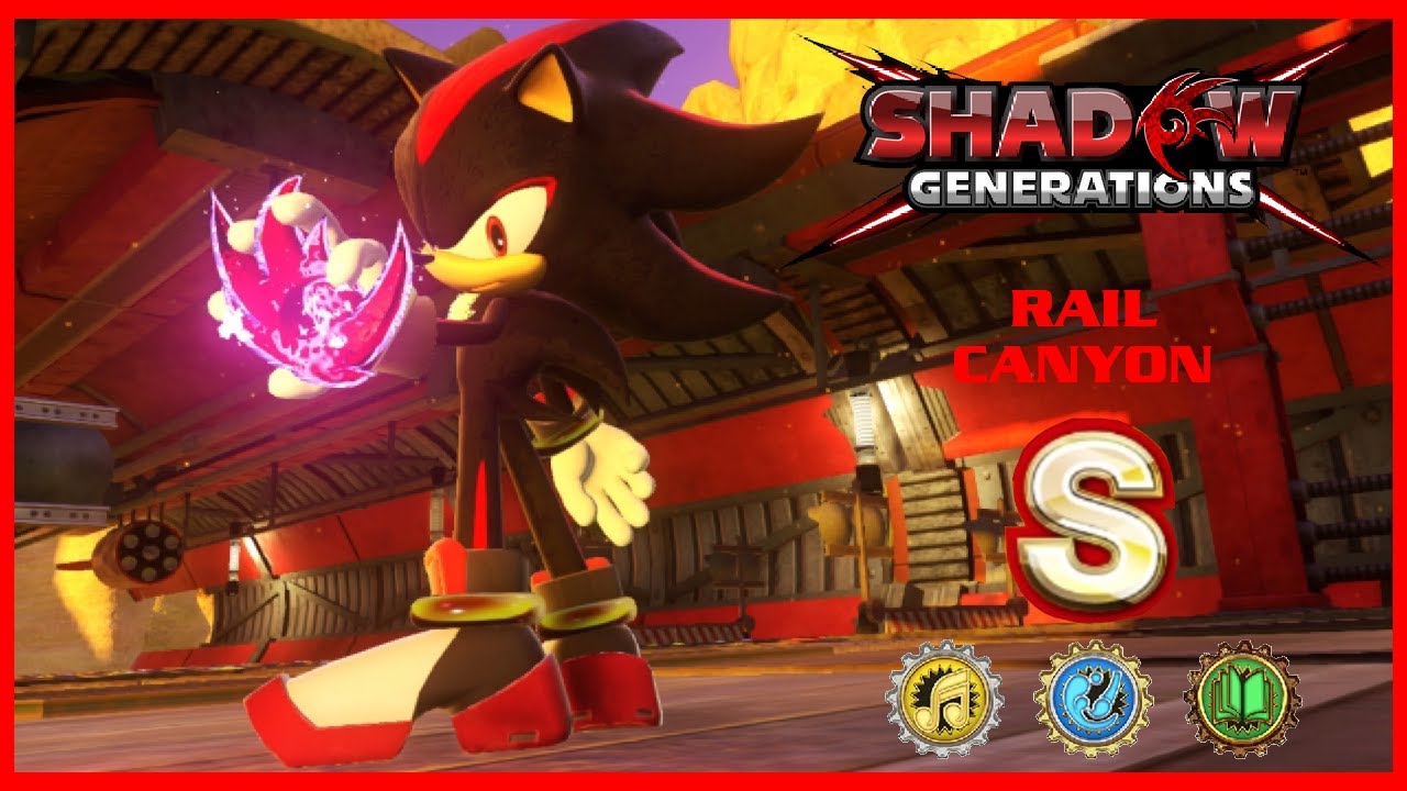 Sonic x Shadow Generations /2 Rail Canyon +Schlüssel +S-Rang