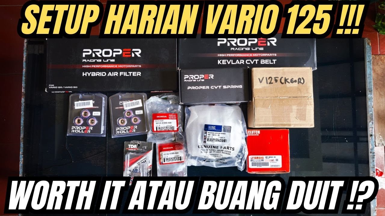 FULL UPGRADE CVT VARIO 125 LED NEW‼️TARIKAN BERUBAH, JADI LEBIH ENAK‼️