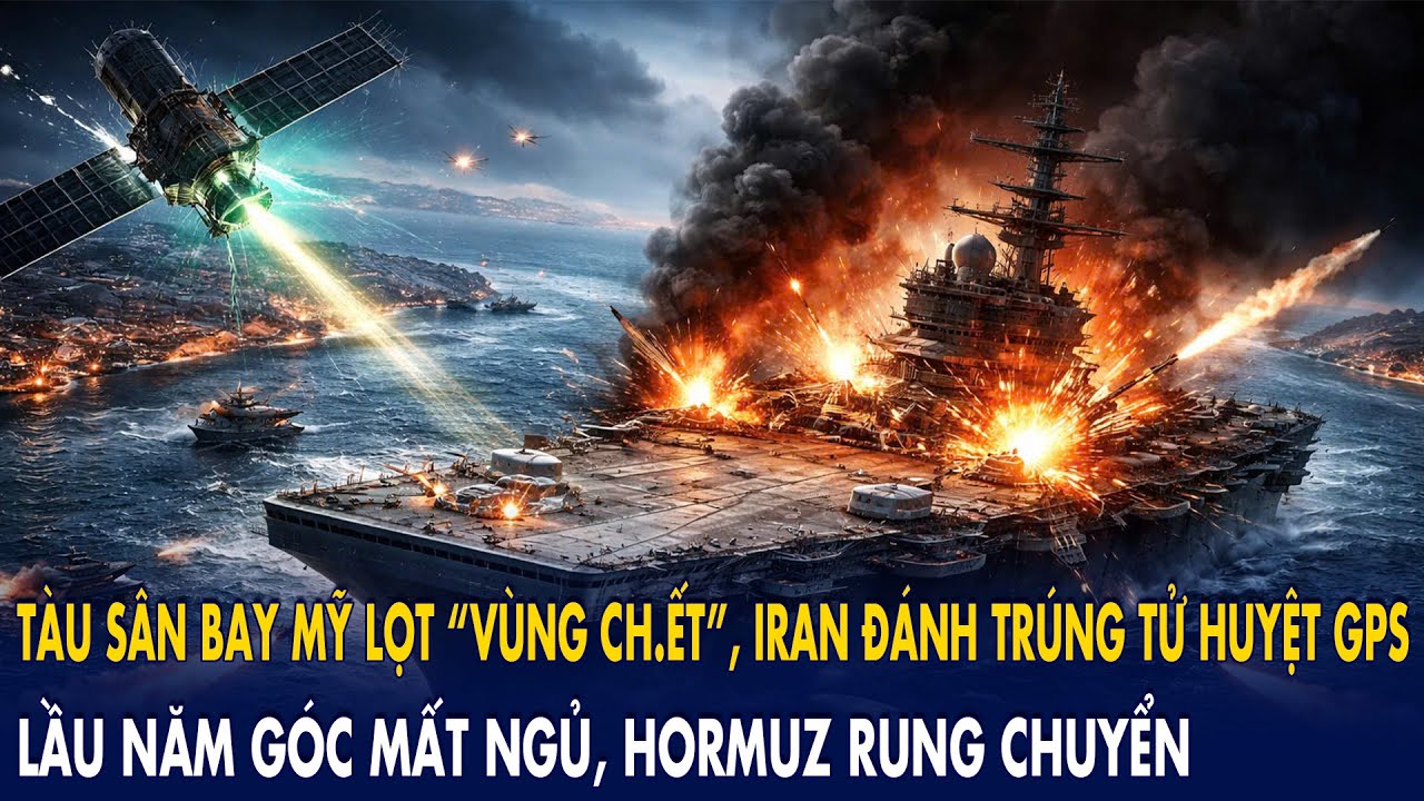 Tàu sân bay Mỹ lọt “VÙNG CH.ẾT”, Iran đánh trúng tử huyệt GPS: Lầu Năm Góc mất ngủ, Hormuz bùng nổ
