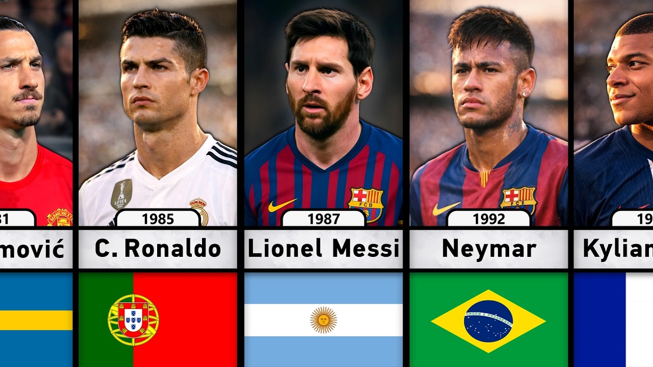 Best Footballers BORN In Every YEAR 1945-2007