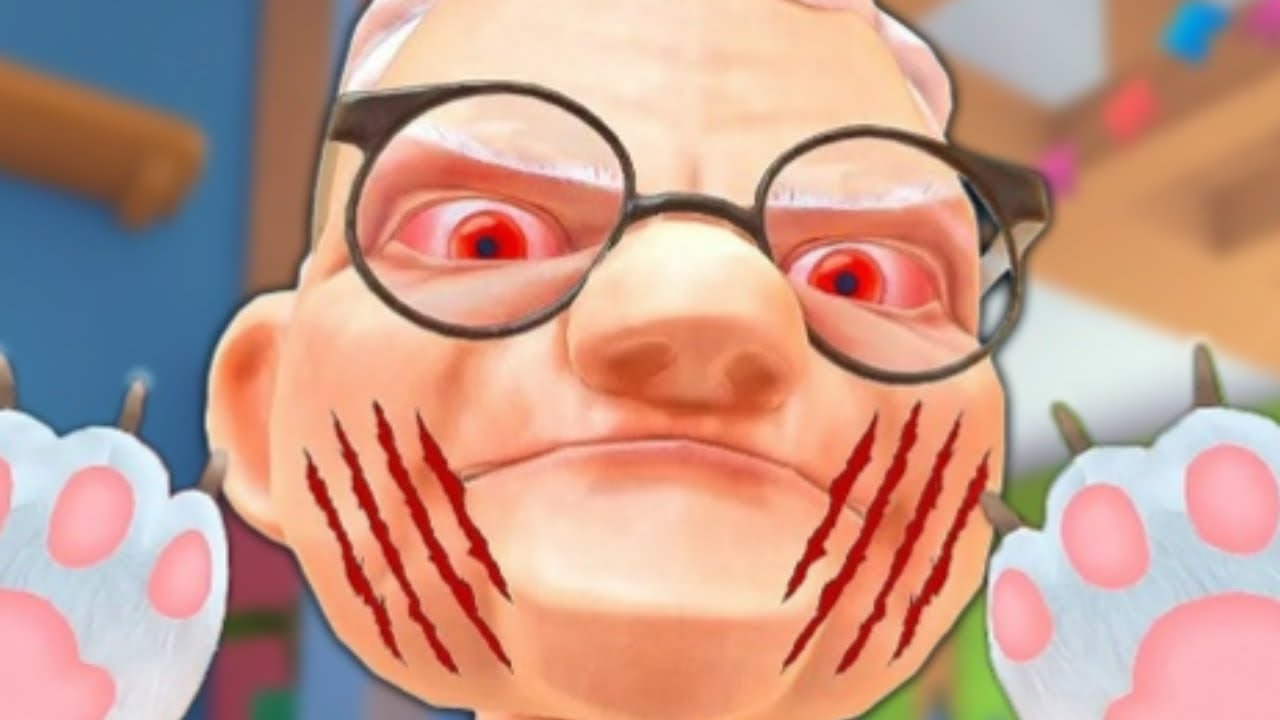 Играю в игру с котом в Кошачьи Лапки Виар