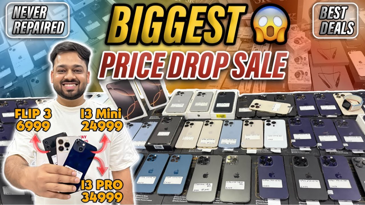 BIGGEST SALE EVER 🤩 | Cheapest iPhone Market in Delhi | Second Hand Mobile  ​⁠@SK Communications