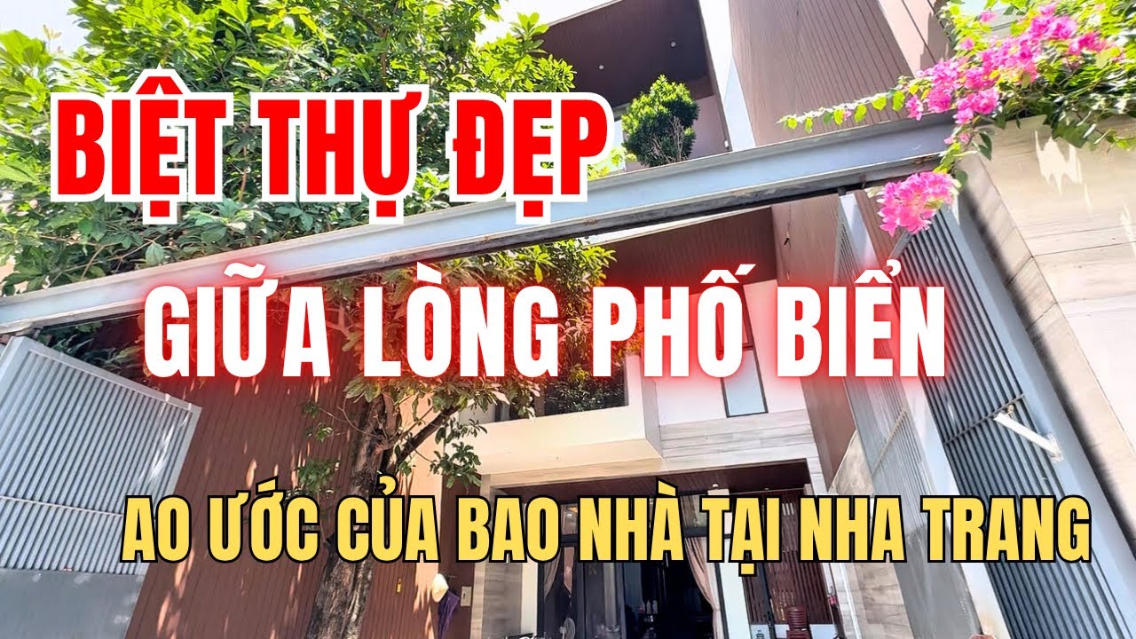 Biệt thự đẹp giữa lòng trung tâm thành phố Nha Trang, đi bộ tắm Biển Trần Phú mỗi ngày | Nhà đẹp