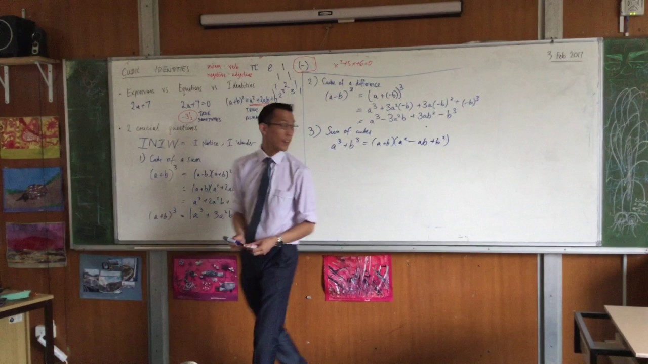 Cubic Identities (3 of 3: Sum & difference of cubes)