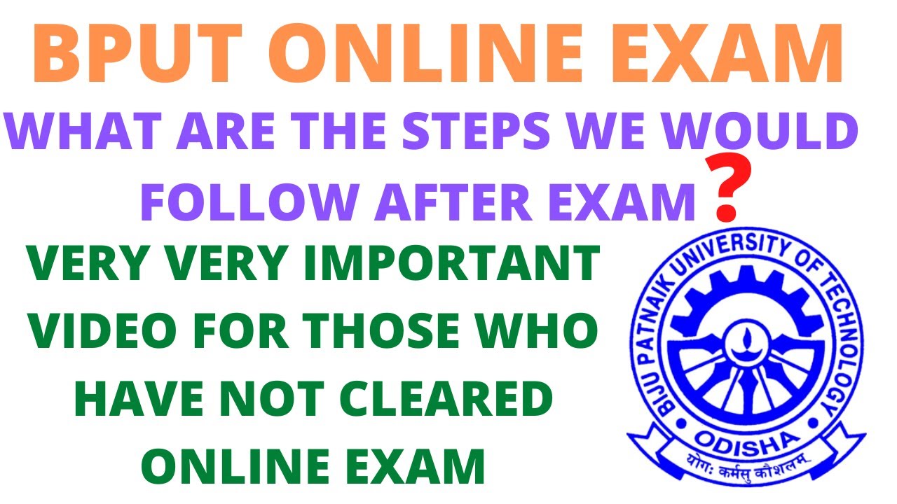 What To Do After Bput Online Exam  || How To Apply For Bput Offline Exam For Even And Back Papers