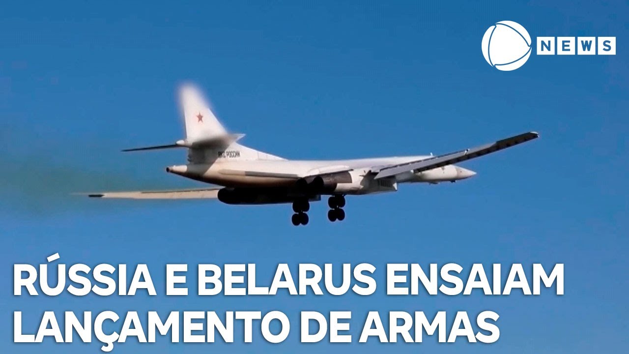 Rússia e Belarus ensaiam lançamento de arma nuclear