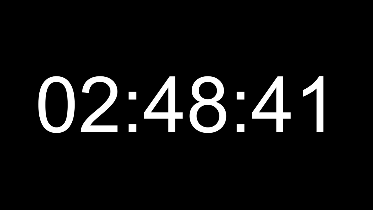 3 Hours  (180 Minute) Timer with Alarm | Simple & Clean Countdown
