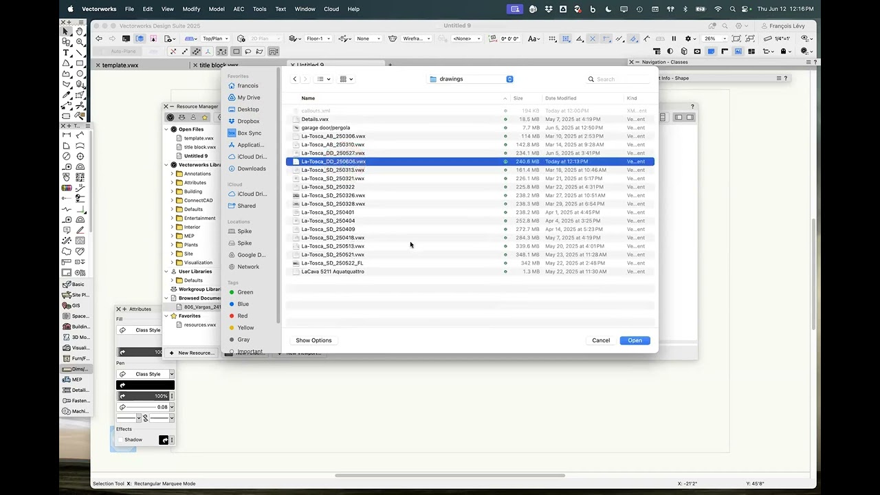 Austin Vectorworks Community, June, 2025: Templates and Title Blocks