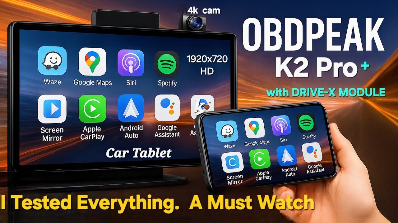 OBDPEAK K2 Pro + Drive-X Real Test | Does It Beat CarTablet Pro Max and XGODY? #car #caraccessories 