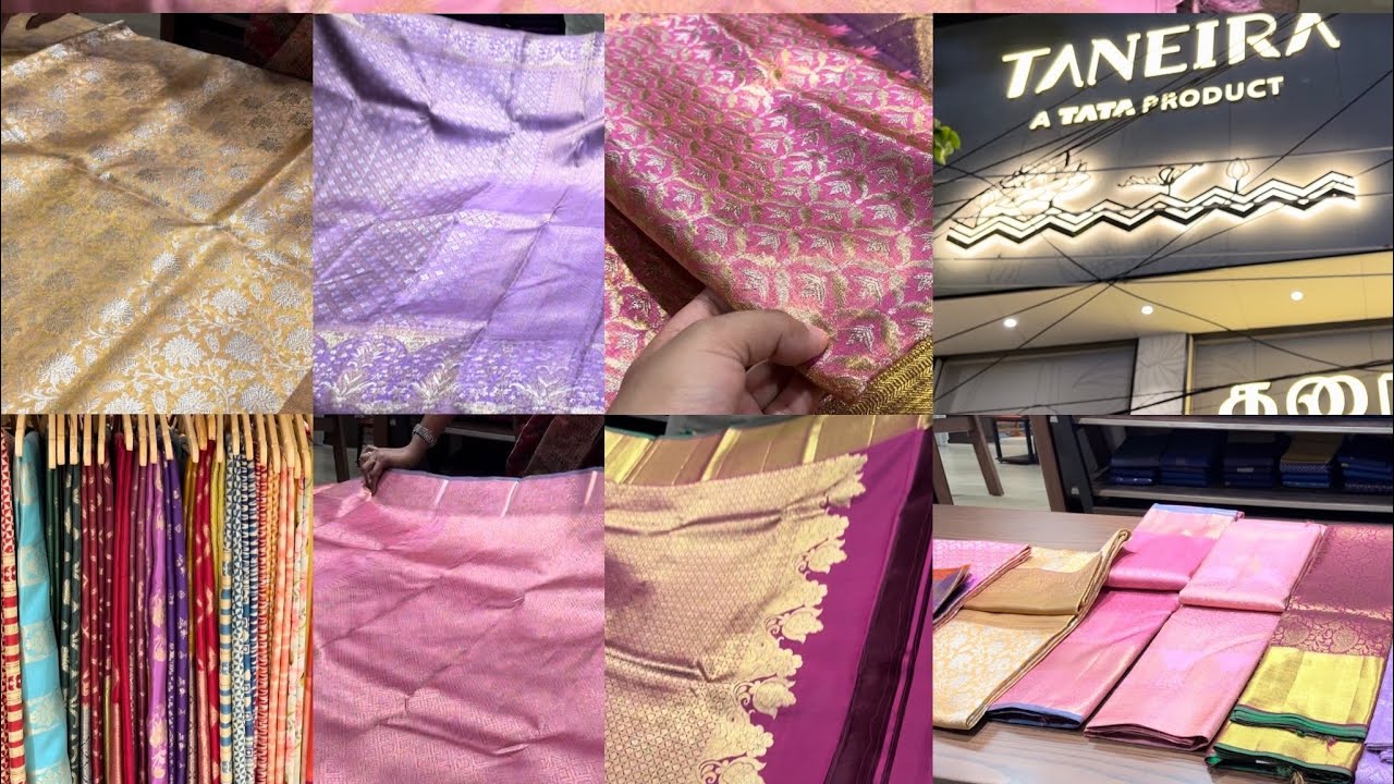 Real kanjivaram saree from TATA | Real gold zari saree price | Taneira saress | Bridal kanjivaram