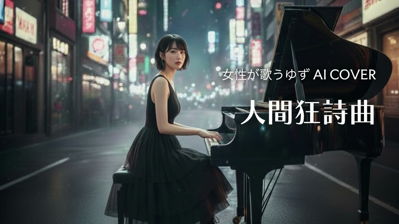 人間狂詩曲／ゆず【女性が歌うゆずAI Cover】ピアノアレンジ