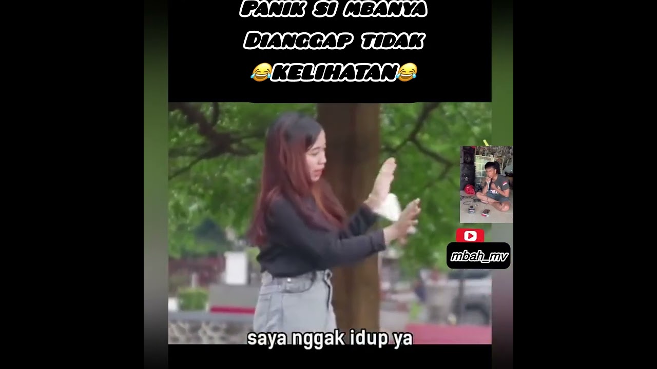 PRANK MBA NYA YANG LAGI DUDUK SENDIRI SAMPE MERINDING JADI GELISAH