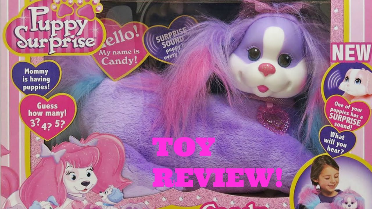 PUPPY SURPRISE CANDY AND HER PUPS - 2016 TOY UNBOXING - HOW MANY PUPPIES WILL SHE GET?