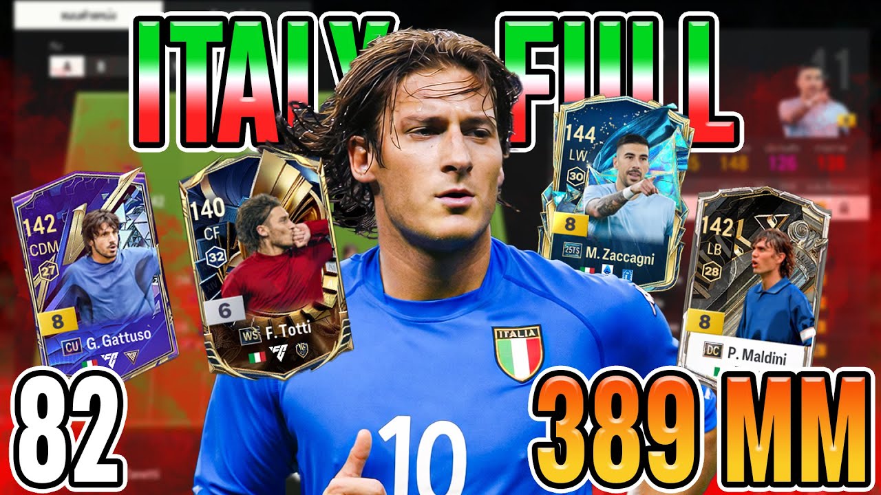 รีวิวฟูลทีมชาติอิตาลี งบ389ล้านๆ F. Totti โหดจริงไม่จิงโจ้ Ep.82 [FC Online]