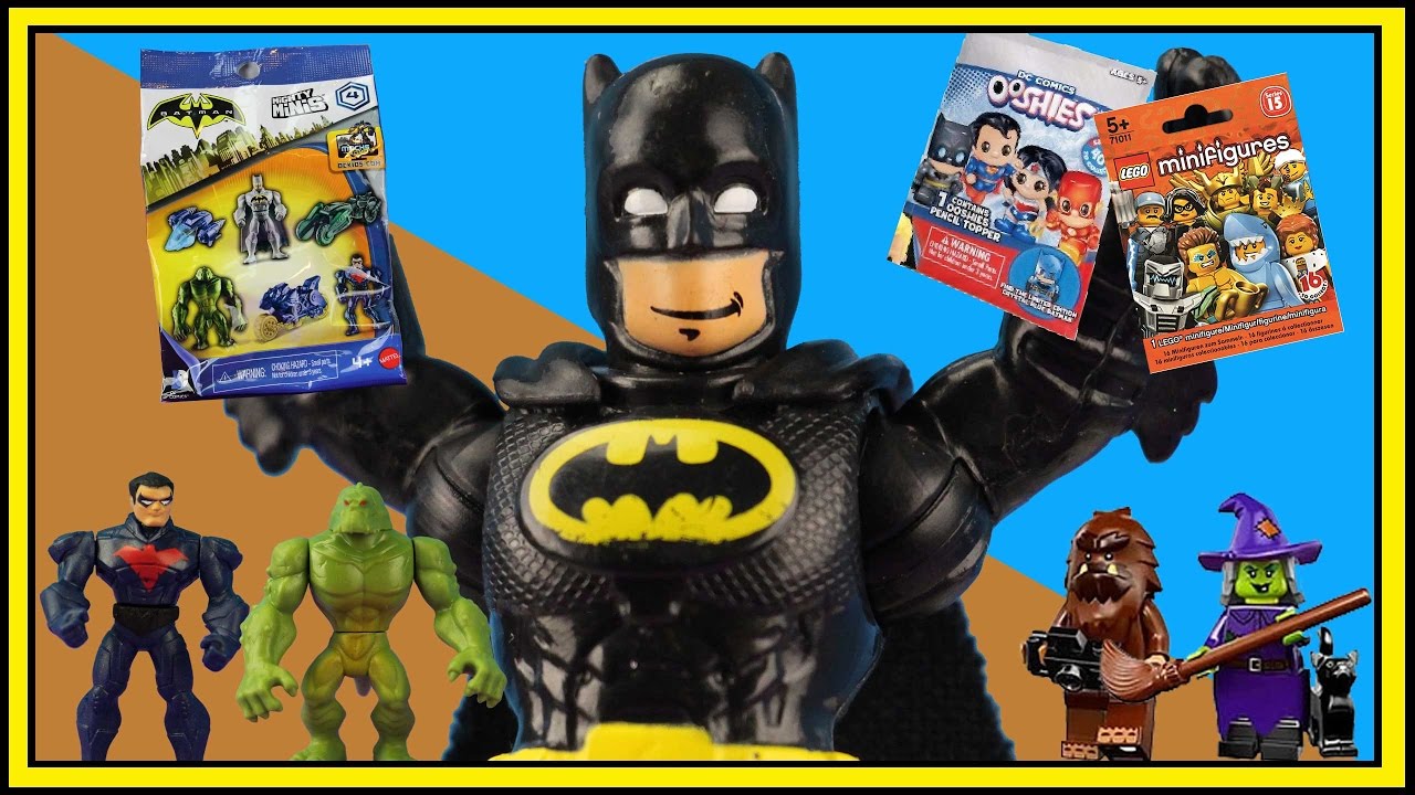 TREASURE HUNT #6!  Batman Unlimited Mighty Minis Series 4 DC Ooshies Lego Minifigures OzToyReviews