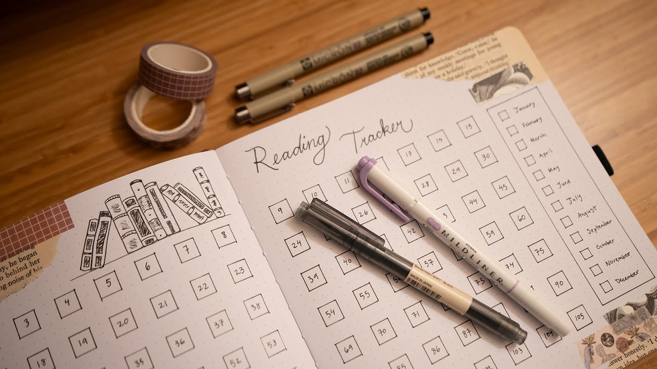 How I set up my first reading journal 📚 2024 reading journal spread ideas