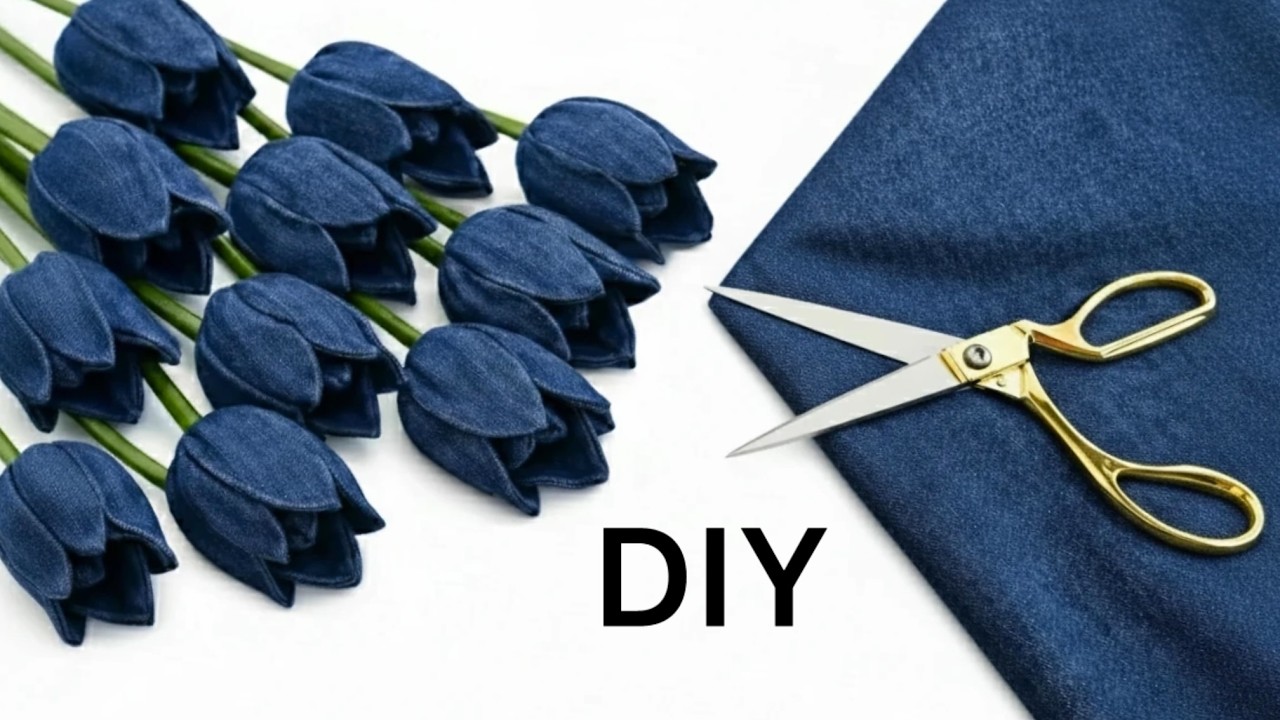 DIY Jeans scrunchies / how to make scrunchies for sale