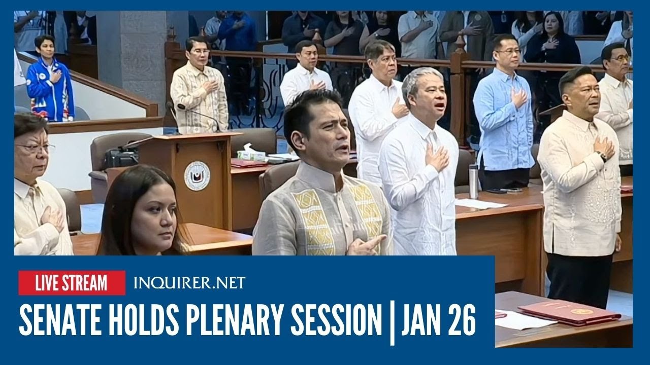 LIVE: Senate holds plenary session | Jan 26