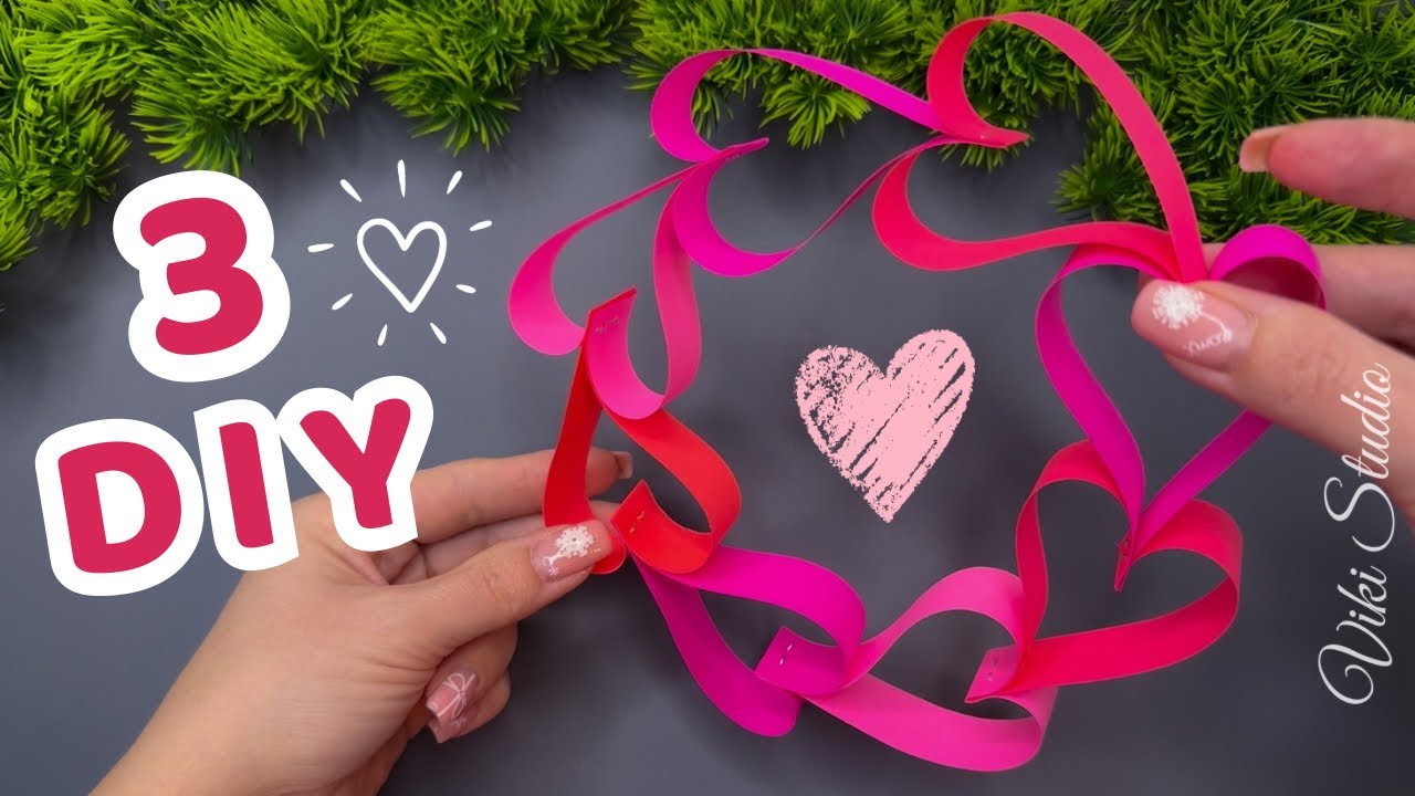 3 DIY ❤️ Easy Craft Ideas for Valentine's Day DIY Paper Heart ❤️