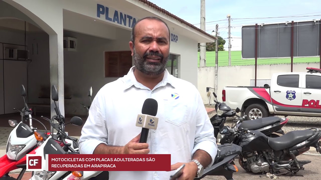 Motocicletas com placas adulteradas são recuperadas em Arapiraca