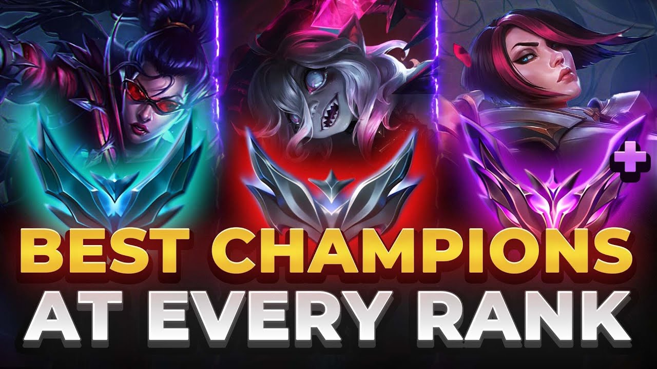 ЛУЧШИЕ чемпионы для КАЖДОГО РАНГА в КАЖДОЙ роли | League of Legends
