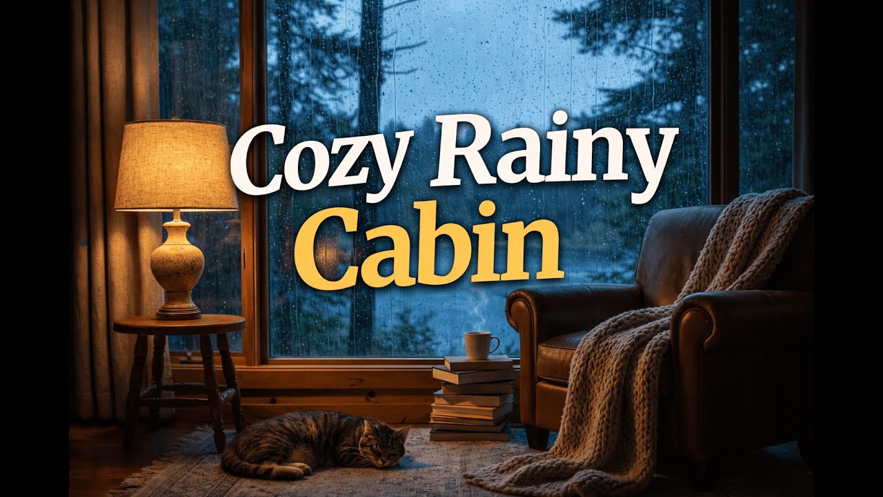 Cozy Rainy Cabin Ambience 🌧️ Sonido de Lluvia Relajante para Dormir y Estudiar