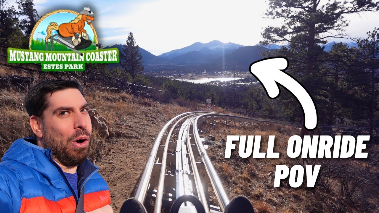 Soaring Above the Rocky Mountains at 7,500 Feet! - Mustang Mountain Coaster in Estes Park, CO