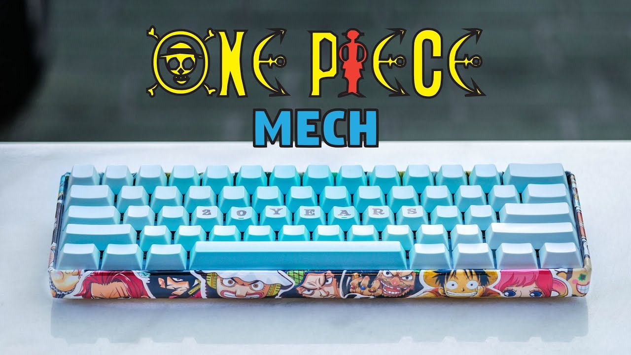 STICKER BOMB your Mechanical Keyboard - One Piece Theme