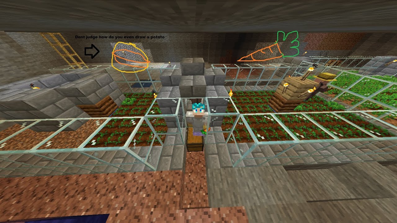 Minecraft Mythos craft Carrot and Potato farm