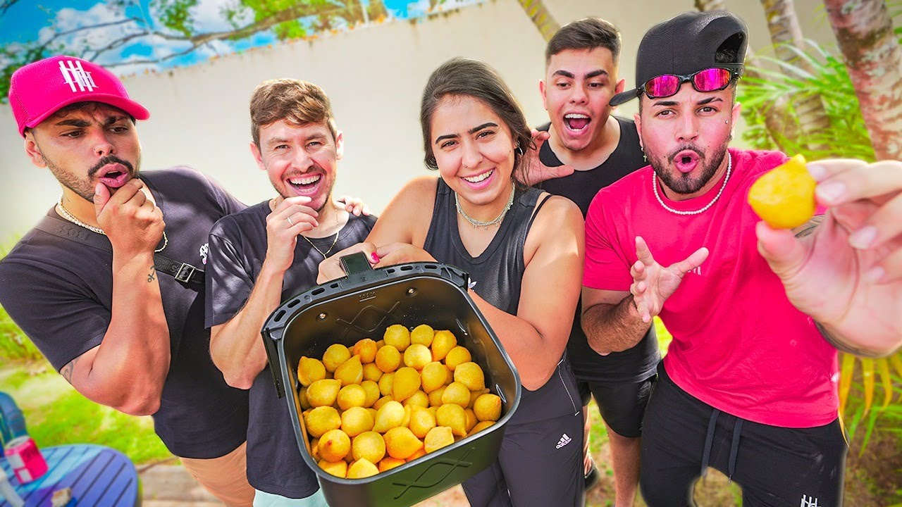 FIZ COXINHA PRA TODOS MEUS AMIGOS COM MINHA NOVA AIR FRYER DA XIAOMI