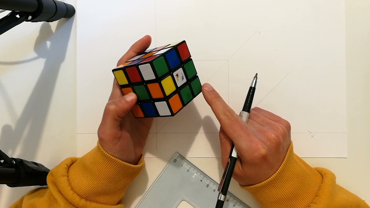 Assonometria cavaliera del cubo di Rubik