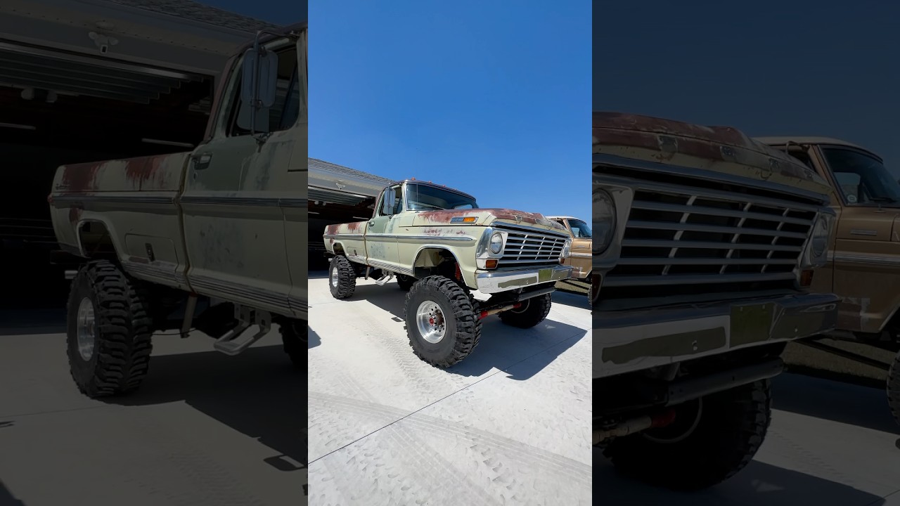 Do you dig this Patinia&rsquo;d Bumpside F250 Highboy on 40&rdquo; Swampers? Full Video 👆