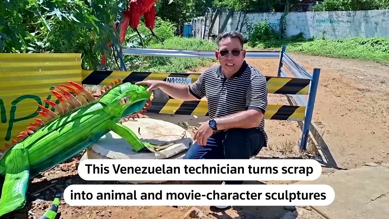 Venezuelan craftsman turns trash into art | REUTERS